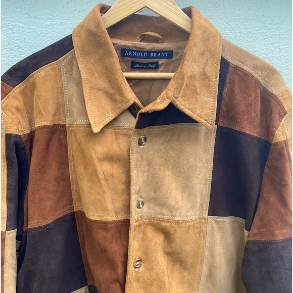 Vintage Arnold Brant Men”s Suede Patch Shirt Jacket Size M- 10/10 Condit… - Picture 2 of 13